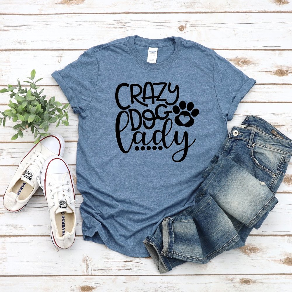 CRAZY DOG LADY Tee Shirt T-Shirt